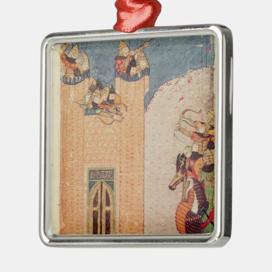 Mongolen Silbernes Ornament (Links)