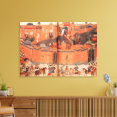 Mongolen unter der Führung von Hulagu Khan Leinwanddruck (Insitu (Wohnzimmer))