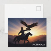 Mongolia Adlerjäger Postkarte (Vorne/Hinten)