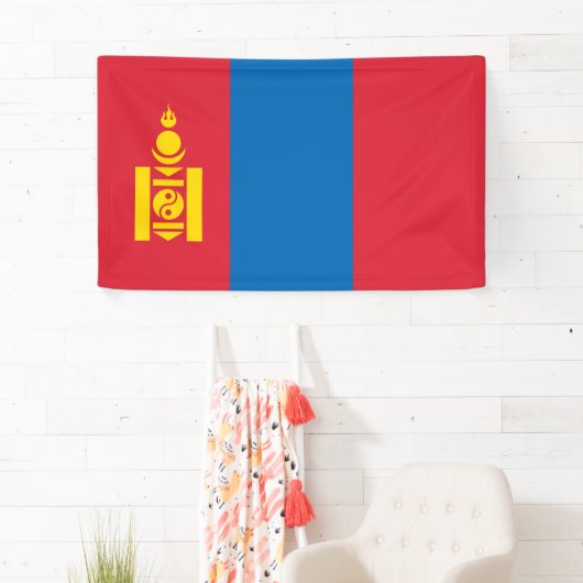 Mongolia flag banner (Insitu)