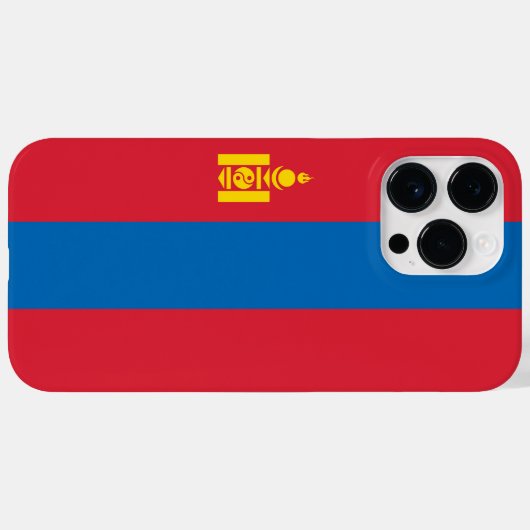 Mongolia flag Case-Mate iPhone hülle (Rückseite (Horizontal))