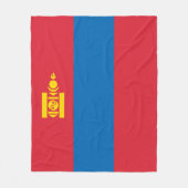 Mongolia flag fleecedecke (Vorderseite)