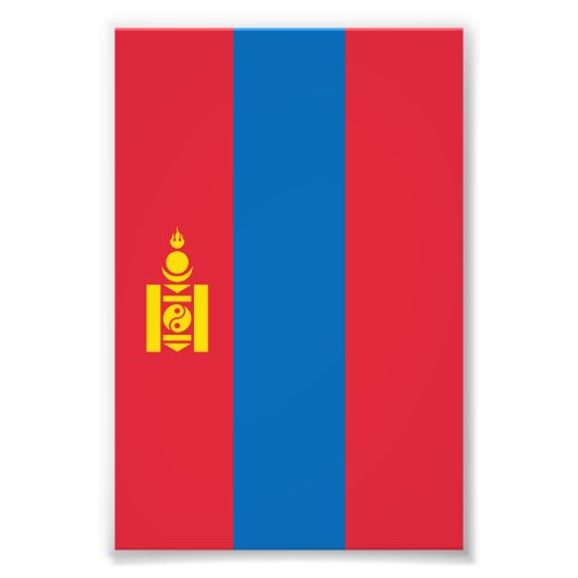 Mongolia flag fotodruck (Vorne)