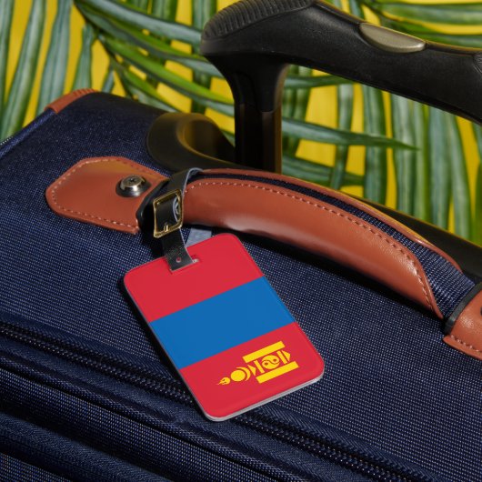 Mongolia flag gepäckanhänger (Vorderseite Insitu 1)