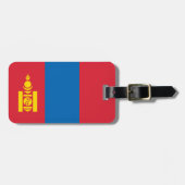 Mongolia flag gepäckanhänger (Vorderseite horizontal)