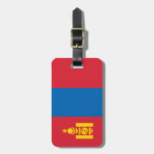 Mongolia flag gepäckanhänger (Vorderseite vertikal)