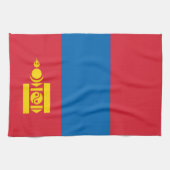 Mongolia flag geschirrtuch (Horizontal)