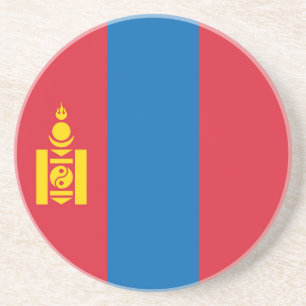 Mongolia flag getränkeuntersetzer