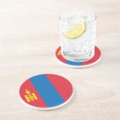 Mongolia flag getränkeuntersetzer (Seite)