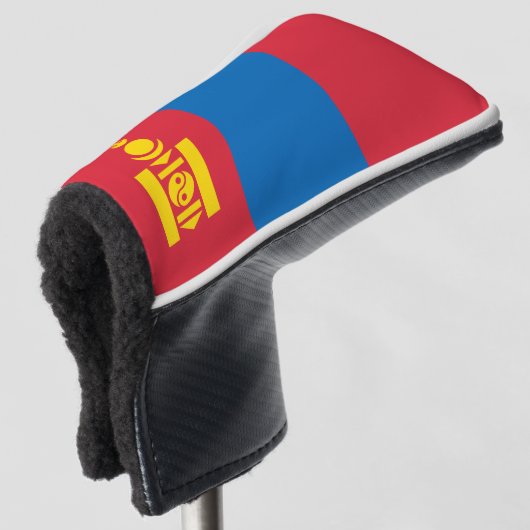 Mongolia flag golf headcover (3/4 Vorderseite)
