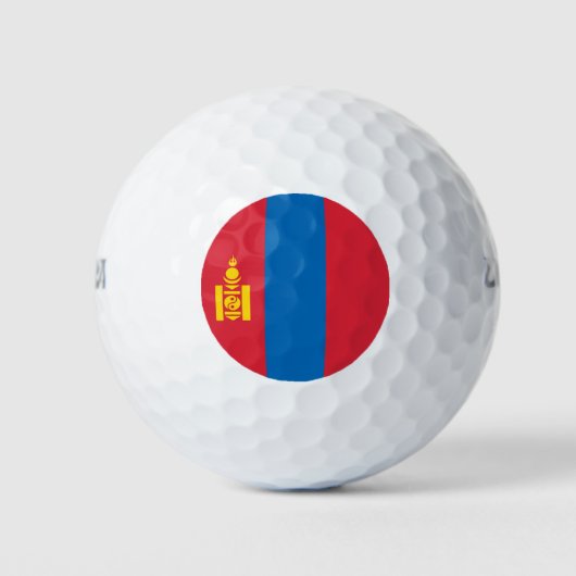 Mongolia flag golfball (Vorderseite)