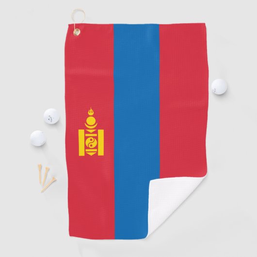 Mongolia flag golfhandtuch (Insitu)