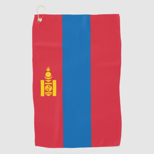 Mongolia flag golfhandtuch (Vorderseite)
