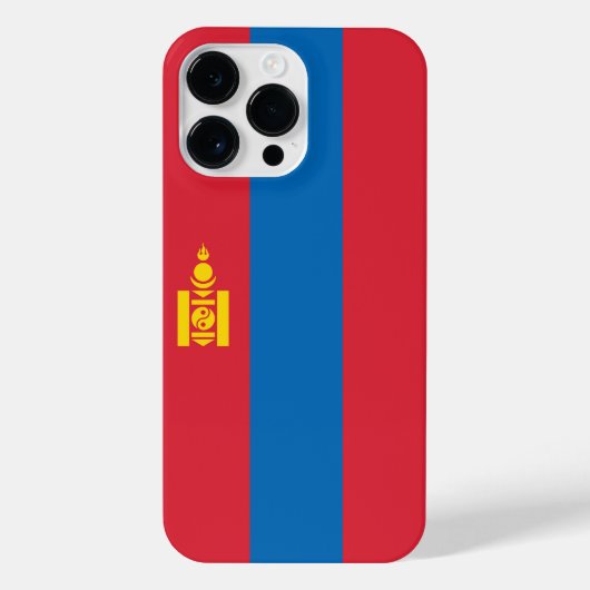 Mongolia flag iPhone hülle (Rückseite)