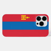Mongolia flag iPhone hülle (Rückseite (Horizontal))