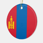Mongolia flag keramik ornament (Links)