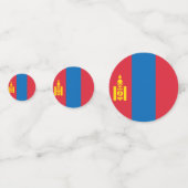 Mongolia flag konfetti (Rückseiten)