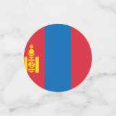 Mongolia flag konfetti (Klein Vorderseite)