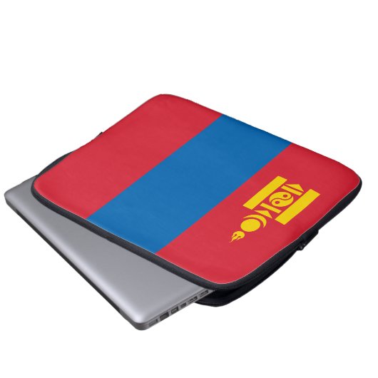 Mongolia flag laptopschutzhülle (Vorne Knopf)