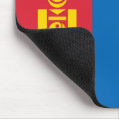 Mongolia flag mousepad (Ecke)