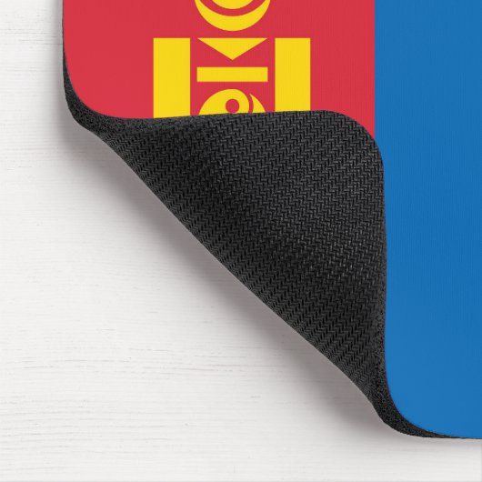 Mongolia flag mousepad (Ecke)