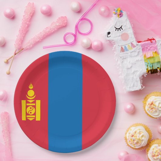 Mongolia flag pappteller (Party)