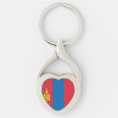 Mongolia flag schlüsselanhänger (Vorderseite)