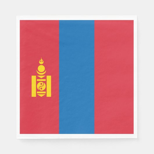 Mongolia flag serviette (Vorderseite)