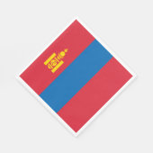 Mongolia flag serviette (Ecke)
