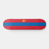 Mongolia flag skateboard (Horizontal)
