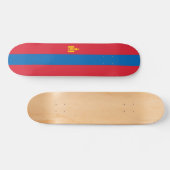 Mongolia flag skateboard (Horizontal)