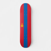 Mongolia flag skateboard (Vorne)