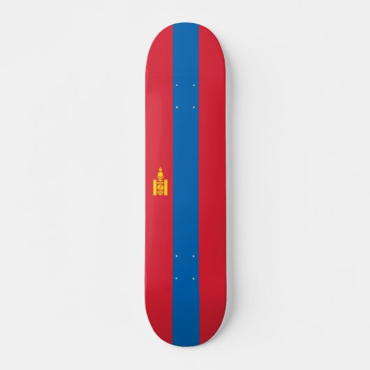 Mongolia flag skateboard (Vorne)