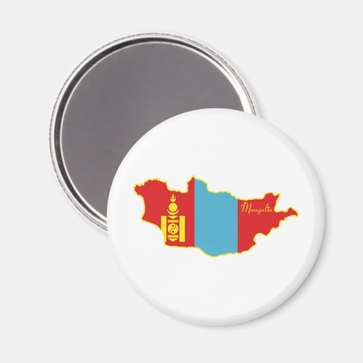 Mongolia Magnet (Vorderseite/Rückseite)