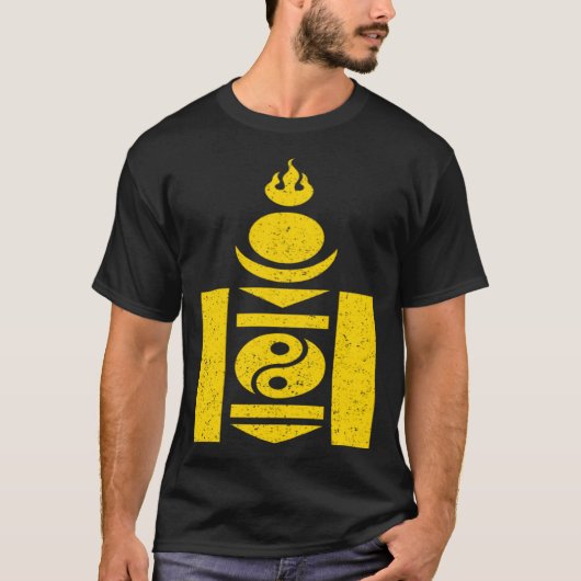 MONGOLIA SOYOMBO SYMBOL MONGOLAIN FLAG 1 T-Shirt (Vorderseite)