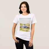 Mongolian yurt Tri-Blend shirt (Vorderseite voll)