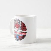 Mongolisch-Kanadische Baumfahne der Mongolei Kaffeetasse (Vorderseite Links)