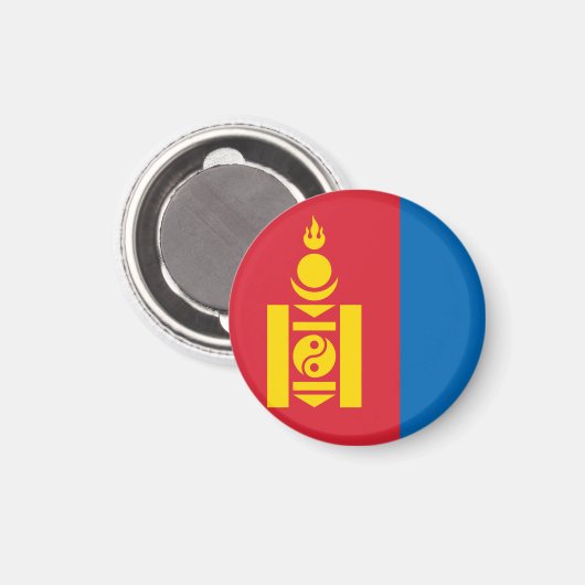 mongolisch magnet (Vorderseite/Rückseite)