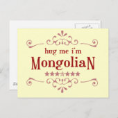 mongolisch postkarte (Vorne/Hinten)