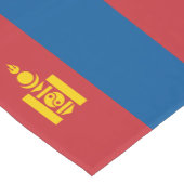 Mongolische Fahne & Sporthaus Dekoration / Mongole Kurzer Tischläufer (Ecke)