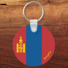 Mongolische Flagge & Mongolei - Urlaub, Patrioten  Schlüsselanhänger
