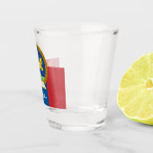 Mongolische Flagge & Mongolische Landpatriotin / S Schnapsglas (Rechts)