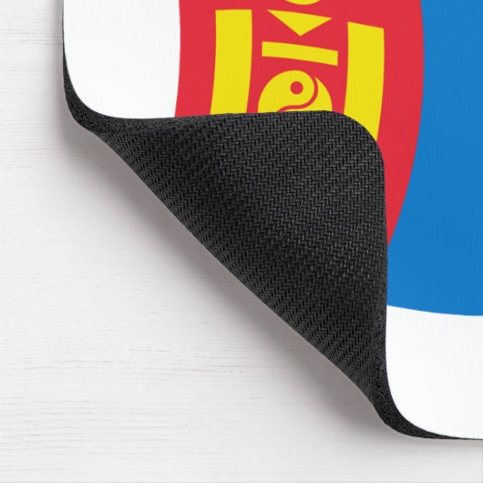 Mongolische Flagge Mousepad (Ecke)