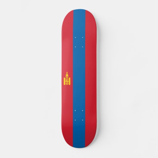 Mongolische Flagge Skateboard (Vorderseite)