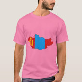 Mongolische Flagge T-Shirt (Vorderseite)