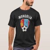Mongolische Fußball Mongolei Flaggenfalle Mongolei T-Shirt (Vorderseite)