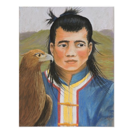 Mongolische Jäger Print Fotodruck (Vorne)