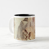 Mongolische Nomaden mit einem Esel, 15. Zweifarbige Tasse (Vorderseite Links)