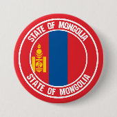 Mongolische RundEmblem Button (Vorderseite)