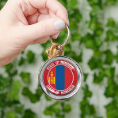 Mongolische RundEmblem Schlüsselanhänger (Hand)